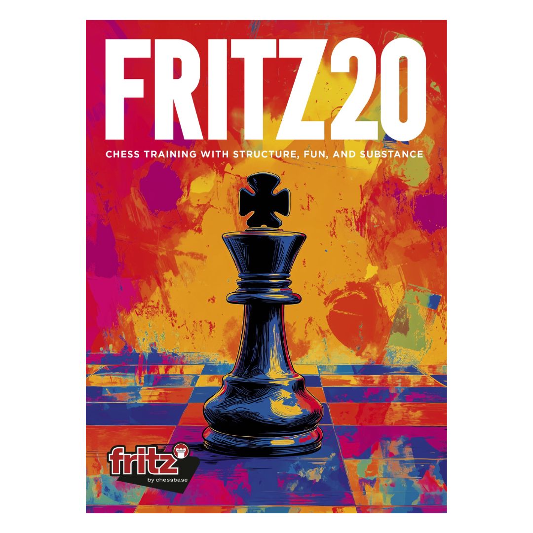 Forside af Fritz 20 skakprogrammet med træningsfunktioner.