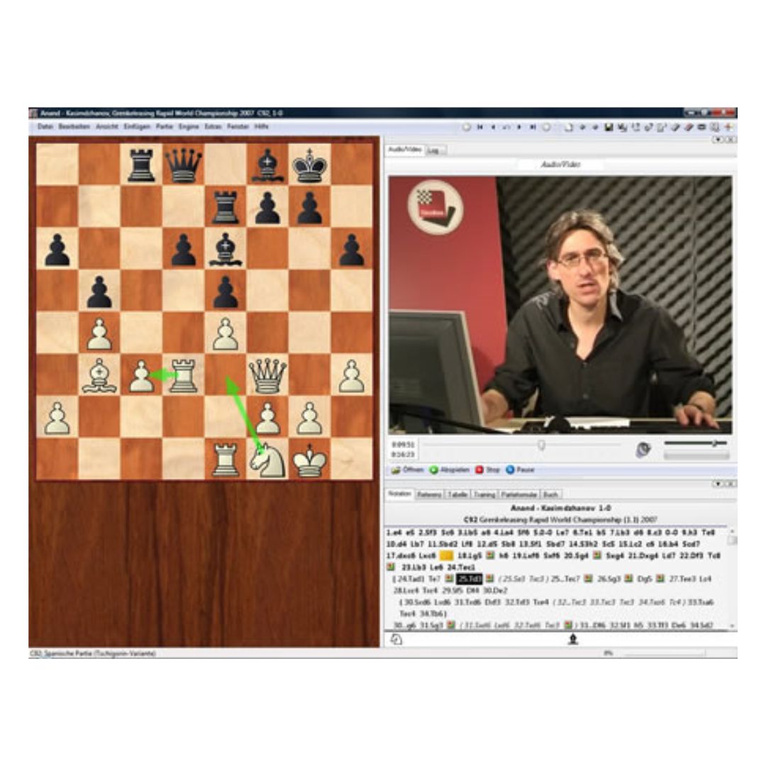 I powerplay 8 dvd viser stormester daniel king hvordan man skal håndtere stillinger på skakbrikker med fokus på springeren og løberen