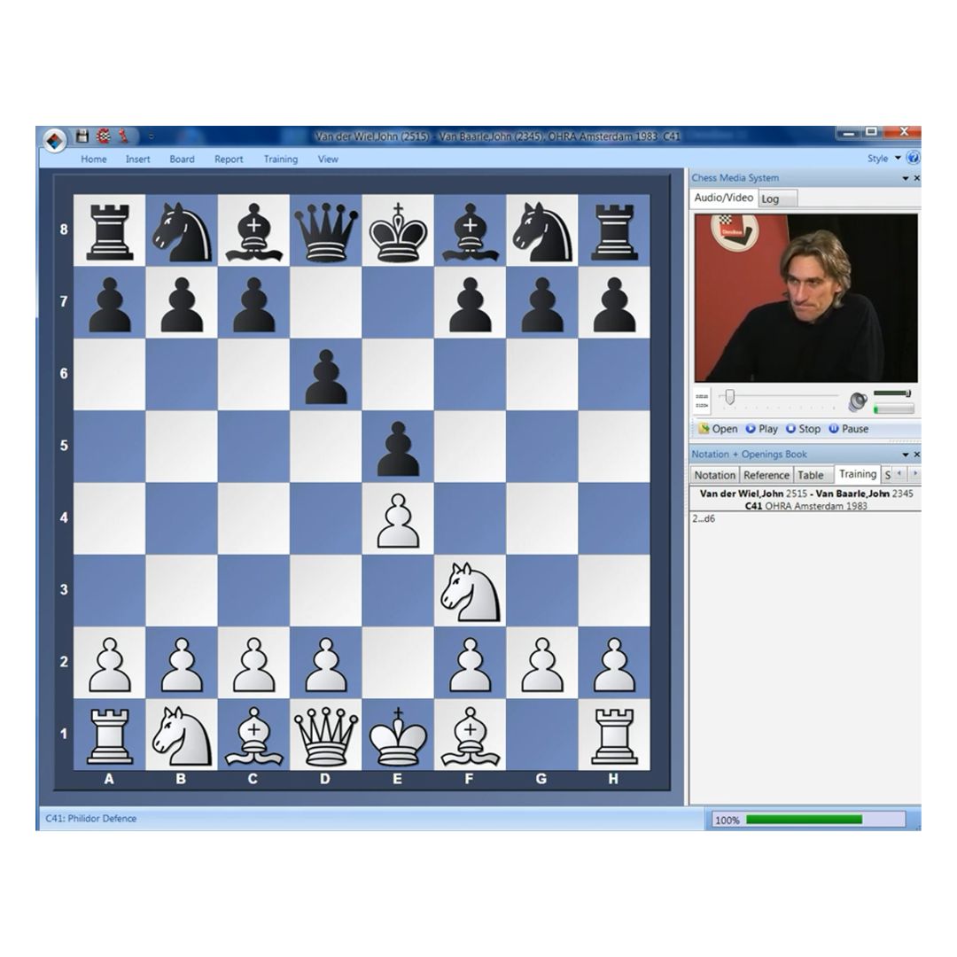 GM Daniel King betragter philidors forsvar som er en mindre spillet åbning for sort - en del af power play 19 dvd