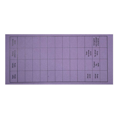 bagside af rundekort fra dansk skaksalg, der kan bruges til at lægge en skakturnering i formatet monrad her i farven lilla