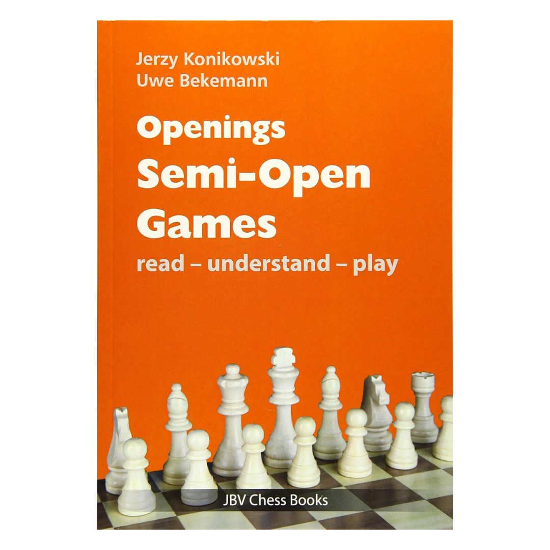Skakbog om semi-åbne åbninger med forklaringer på fransk og Caro-Kann for begyndere og let øvede.