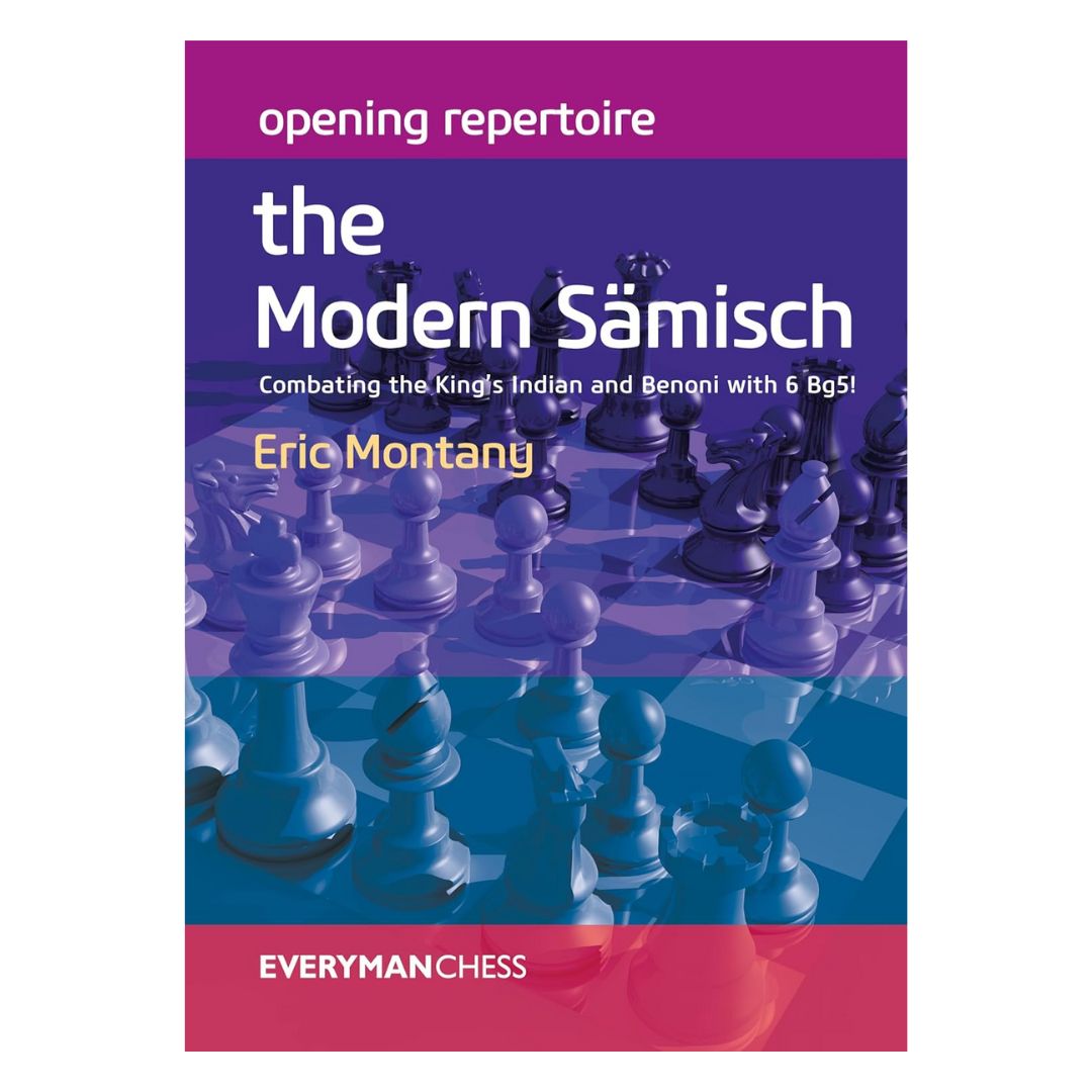 Bog om den moderne Sämisch-variant i Kongeindisk med tidligt f3 og Lg5, der presser sort og begrænser modspillet.