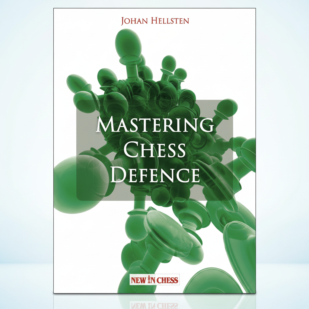 Forsiden af Mastering Chess Defence af Johan Hellsten – en skakbog om moderne og systematisk forsvarstræning.