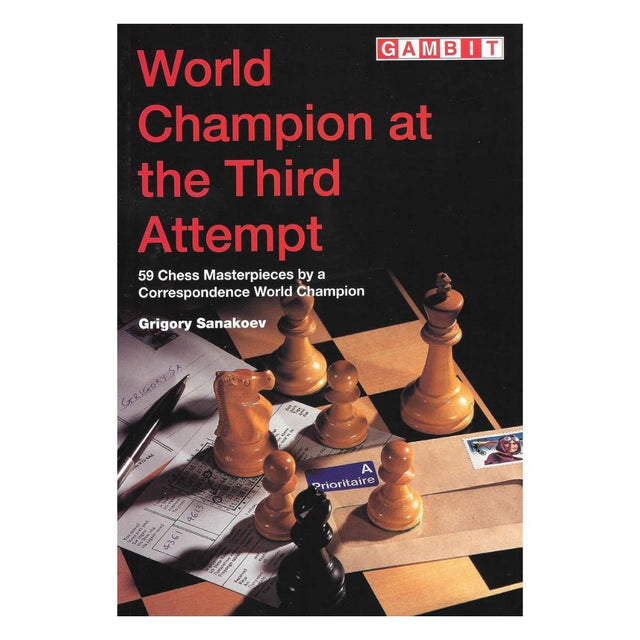 Skakbog om korrespondanceskak eller k-skak og de verdensmestre, som spillet har oplevet sejre forfattet af grigory sanakoev