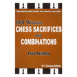 Forside af "1001 Winning Chess Sacrifices and Combinations" af Fred Reinfeld – en guide til taktiske skakmønstre.