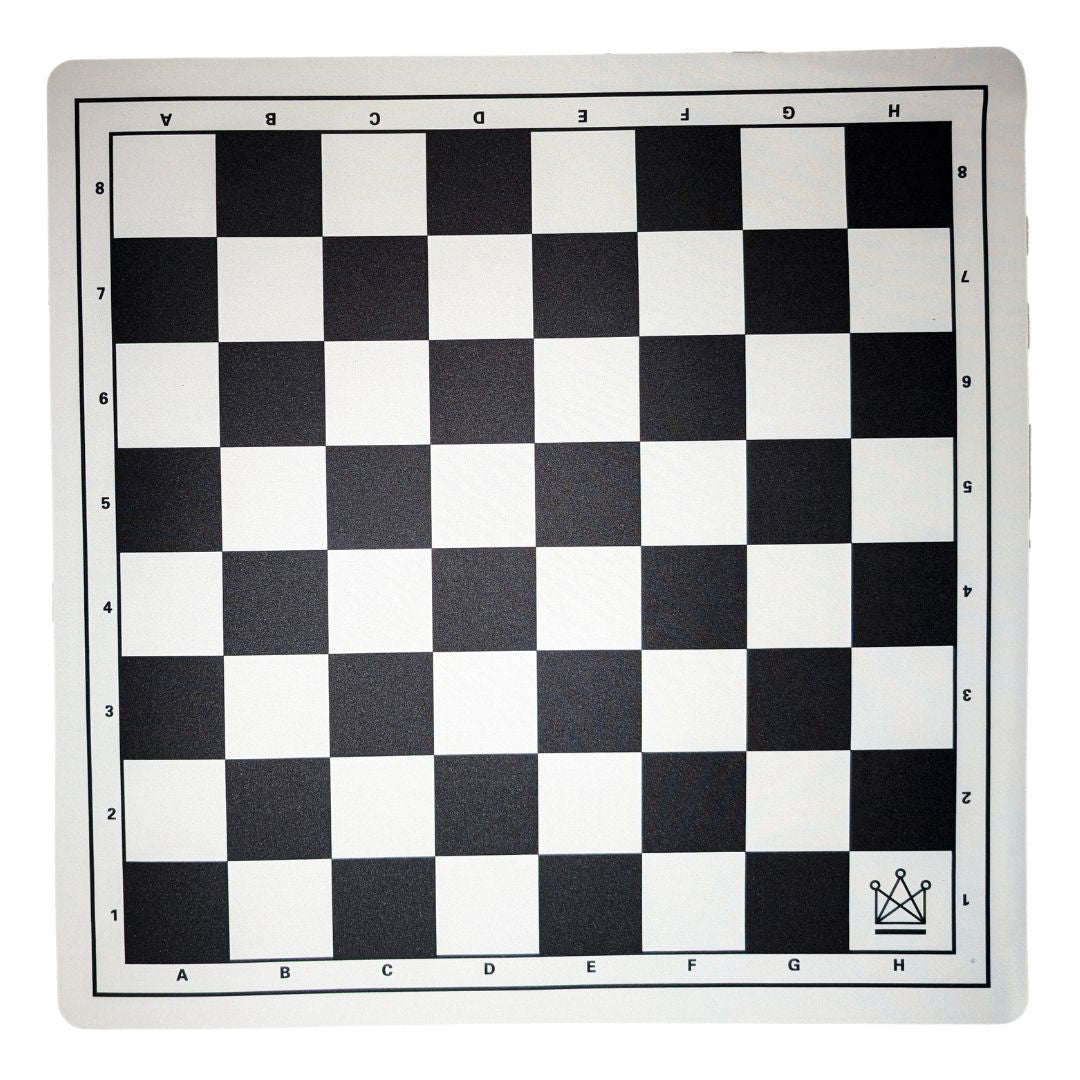 Rulbart musemåtte skakbræt i gummi - det perfekte skakbræt at have med på tur