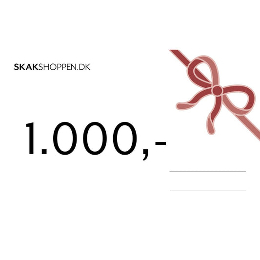 Gavekort til Skakshoppen 1.000 kr