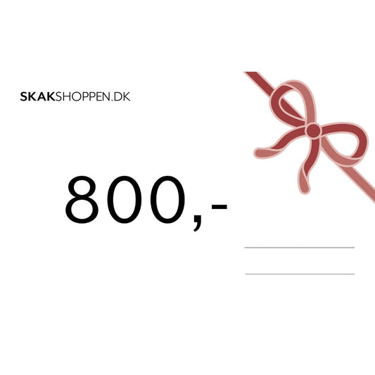 Gavekort til Skakshoppen 800 kr