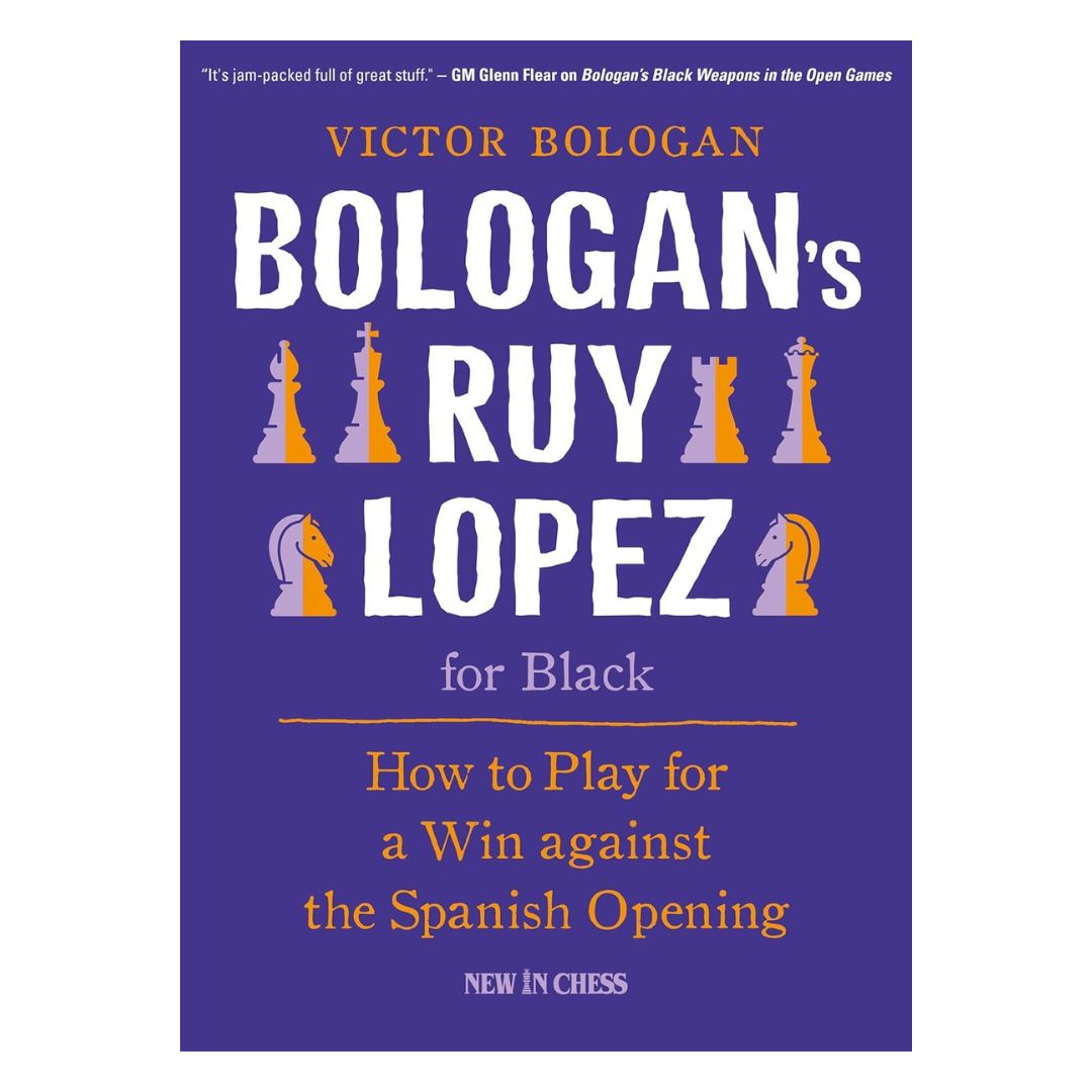 Forside af "Bologan’s Ruy Lopez for Black" – et dobbelt repertoire mod Spansk åbning baseret på Carlsen og Aronian.