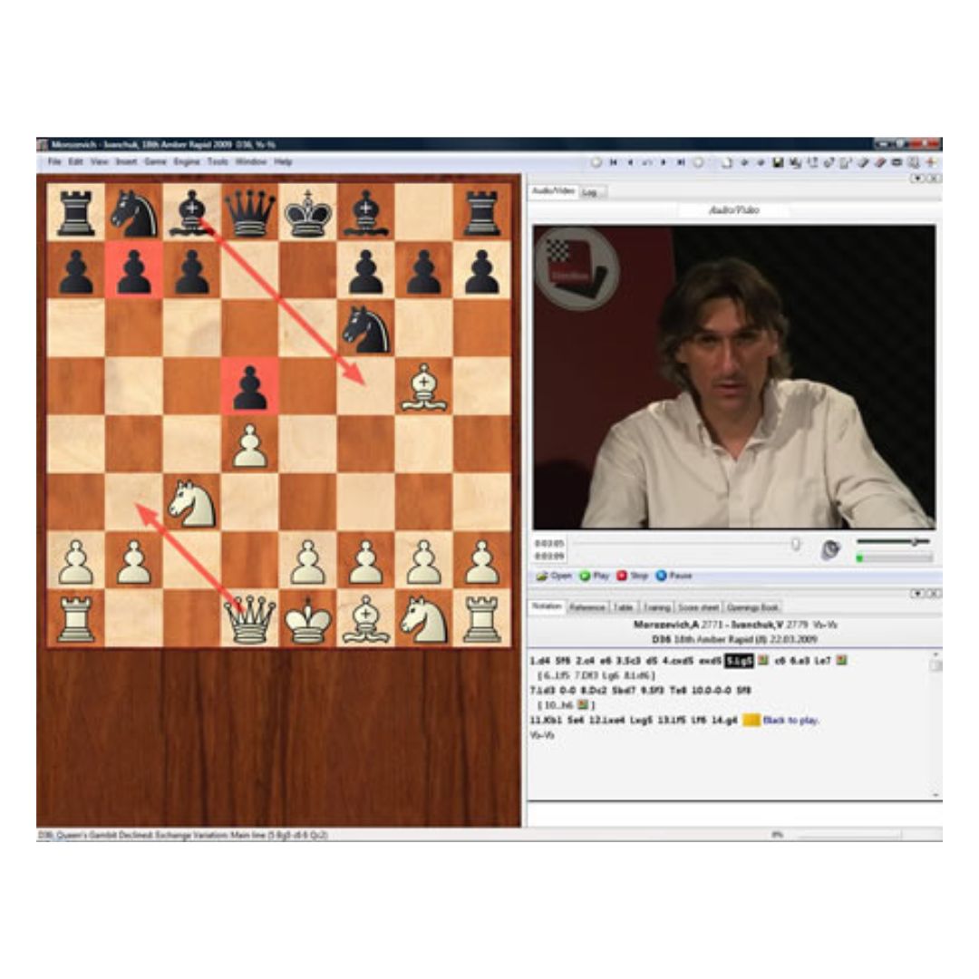 Fritztrainer serien udarbejdet af chessbase viser her dvd med powerplay af daniel king, en engelsk stormester