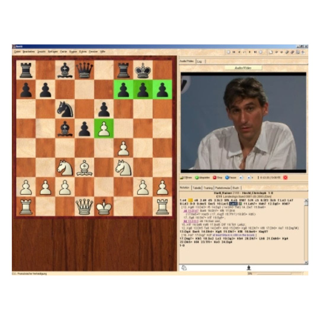 Dvd med skakundervisning af GM Daniel King, der har fremhævet fire bønder i et skakstudie på chessbase der handler om at sætte skakmat