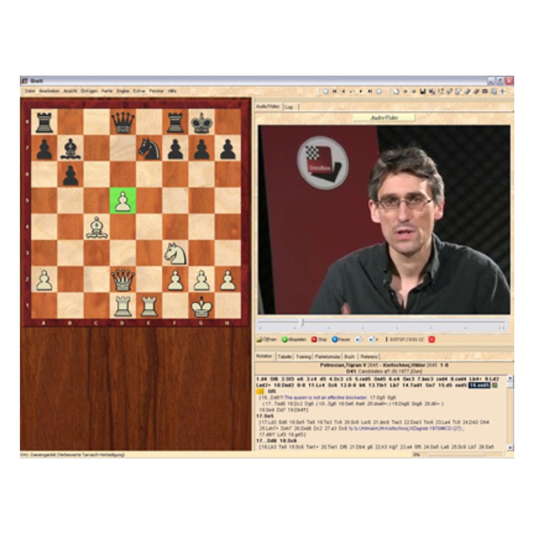 Powerplay 6 dvd pawns pieces and plans udgivet af chessbase som en del af fritztrainer programmet med stormester daniel king