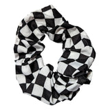 skakternet scrunchie hårelastik med mellemstore skaktern 