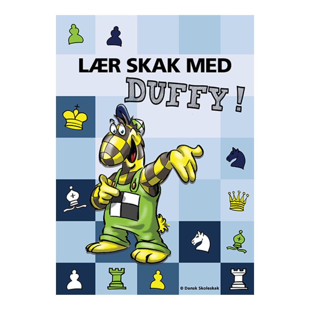 Lær skak med Duffy er en super god bog, der kan bruges i undervisningen med skoleskak