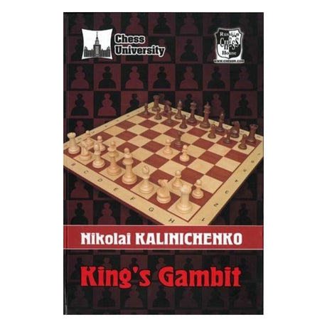 Forside til skakbogen king's gambit om kongegambitten af nikolai kalinichenko