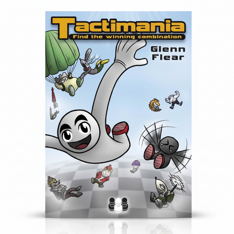 tactimania er en skakbog med opgaver til skakspilleren der skal til at lære at sætte skakmat og øve sig i at finde basale taktikker på skakbrættet af Glenn Flear