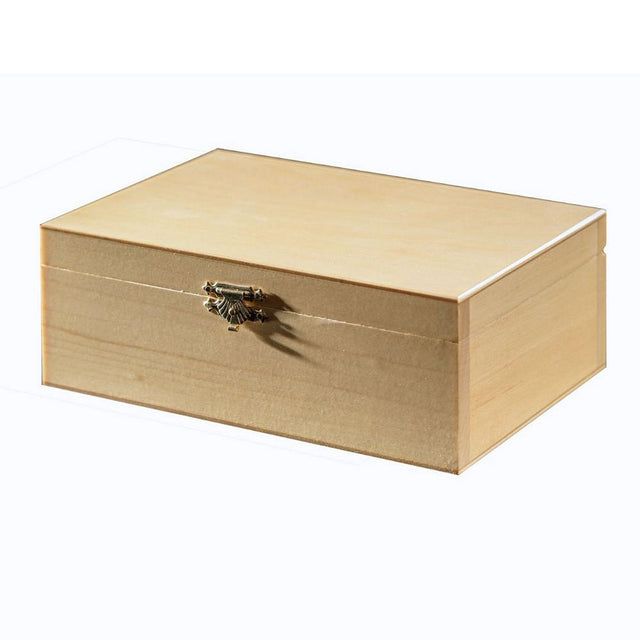 Lys trææske til skakbrikker.