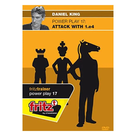 DVD af chessbase i fritztrainer serien med et komplet repertoire med de hvide skakbrikker ud fra første træk med kongebonden