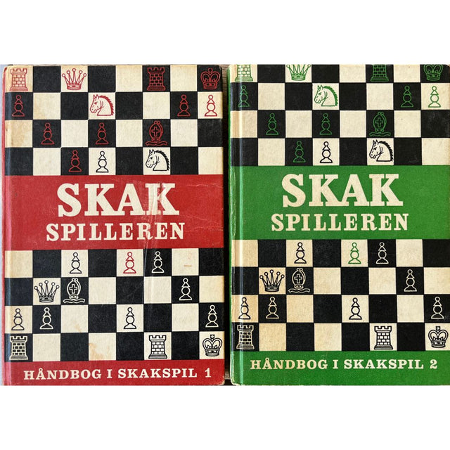 Forsiden af bogen - Skakspilleren - Håndbog i Skakspil 1 og 2