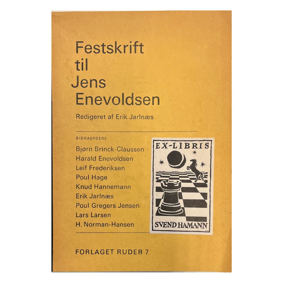 Forsiden på bogen - Festskrift til Jens Enevoldsen