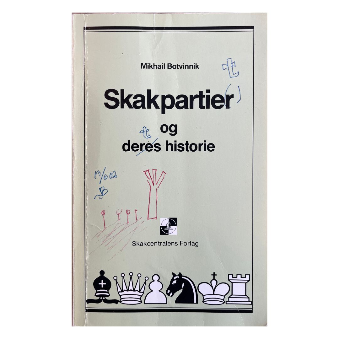 Forsiden på bogen - Skakpartier og deres historie