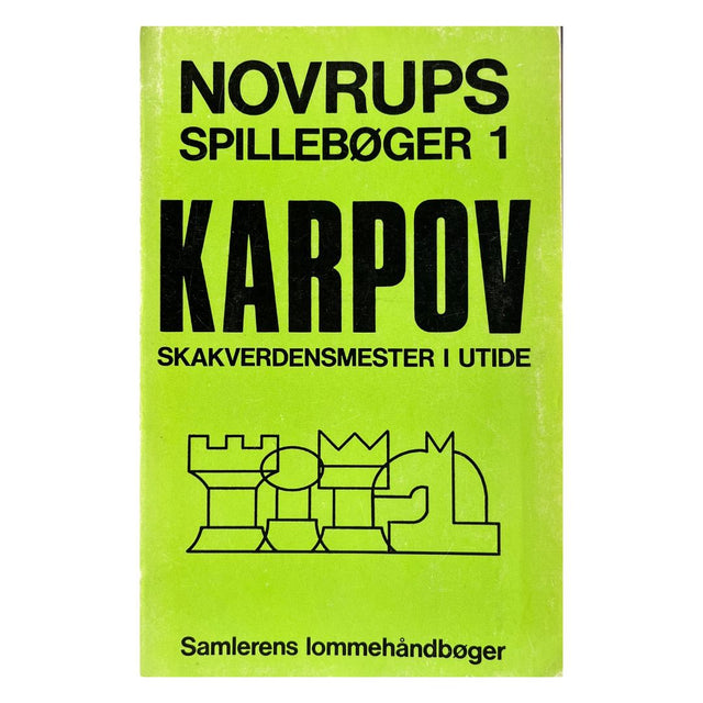 Forsiden af bogen - Novrups Spillebøger 1 - Karpov