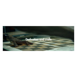 Sort luksus skakspil med smukt spansk bræt og fransk springer