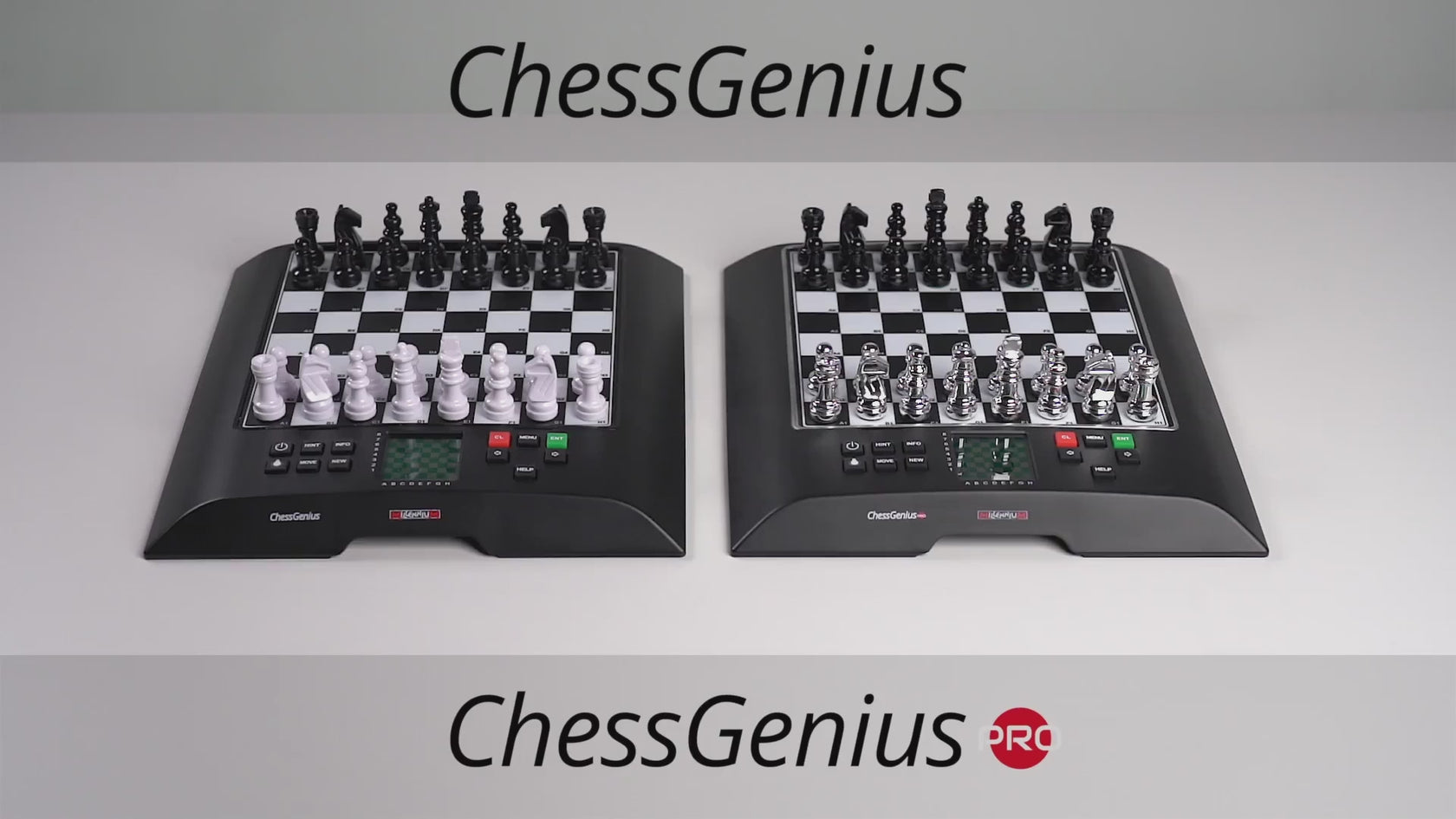 video med fremvisning af skakcomputeren millennium chessgenius og millennium chessgenius pro