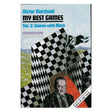 Bogomslag til "Viktor Korchnoi: My Best Games, Vol. 2", som viser et sort-hvidt portræt af en tænkende Viktor Korchnoi.