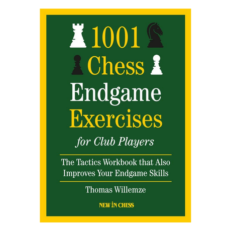 Bogforside af 1001 Chess Endgame Exercises for Club Players skrevet af Thomas Willemze