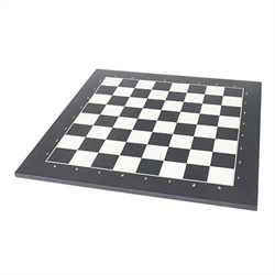 Luksus spansk skakbræt i sort (55 mm felter)