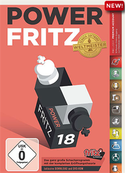 Power Fritz 18 - det bedste skakprogram - DOWNLOAD og spar fragten! 